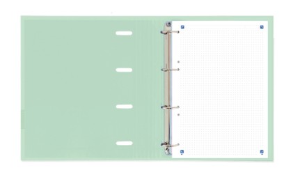Oxford 400174550 raccoglitore ad anelli A5 Blu, Colore menta, Arancione, Rosa, Giallo