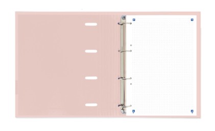 Oxford 400174550 raccoglitore ad anelli A5 Blu, Colore menta, Arancione, Rosa, Giallo