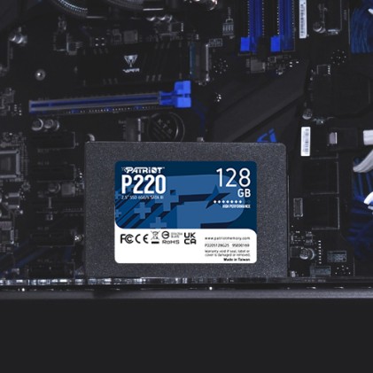 Patriot Ssd Interno P220 128Gb Sata3 2,5&#34; Read/Write 500/480 Mbps