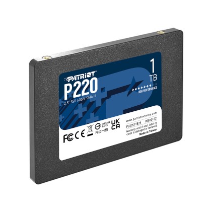 Patriot Ssd Interno P220 1Tb Sata3 2,5&#34; Read/Write 500/500 Mbps