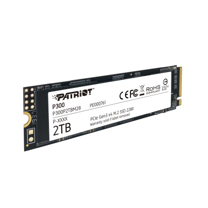 Patriot Ssd P300 2Tb M2 2280 Pcie Gen3, 2100Mbs/1650Mbs R/W