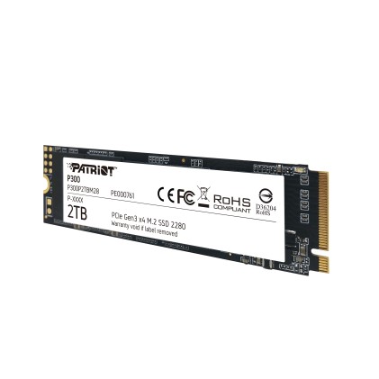 Patriot Ssd P300 2Tb M2 2280 Pcie Gen3, 2100Mbs/1650Mbs R/W
