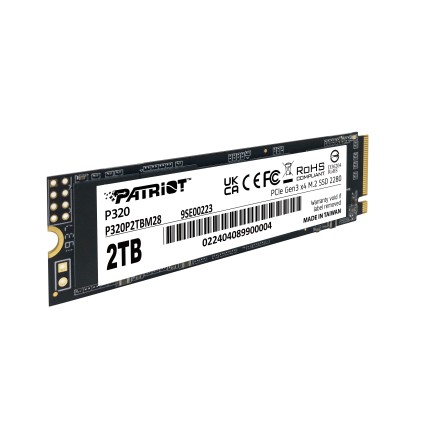 Patriot Ssd P320 2Tb M.2280 Pci-E R/W 3000/2200Mb/S