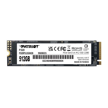 Patriot Ssd P320 512Gb M.2280 Pci-E R/W 3000/2200Mb/S