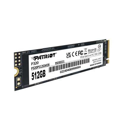 Patriot Ssd P320 512Gb M.2280 Pci-E R/W 3000/2200Mb/S