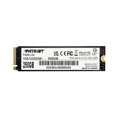 Patriot Ssd Interno P400 Lite 250Gb M.2 Pcie R/W 3500/2700 Gen 4X4