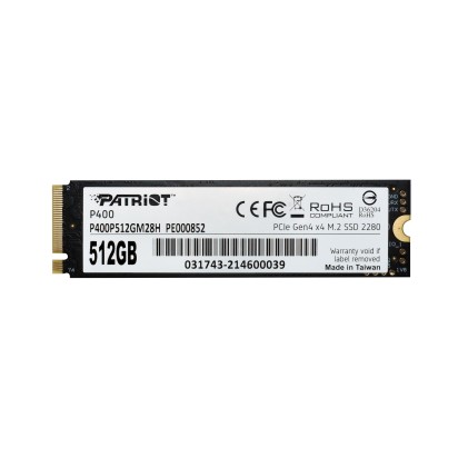 Patriot Ssd P400 512Gb M2 2280 Pcie Gen4X4, 5000Mbs/3300Mbs R/W