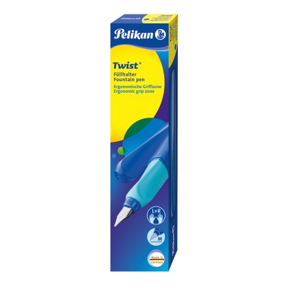 Pelikan Twist penna stilografica Sistema di riempimento della cartuccia Blu 1 pz