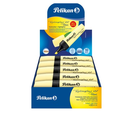 Pelikan 817332 evidenziatore 10 pz Punta smussata Giallo