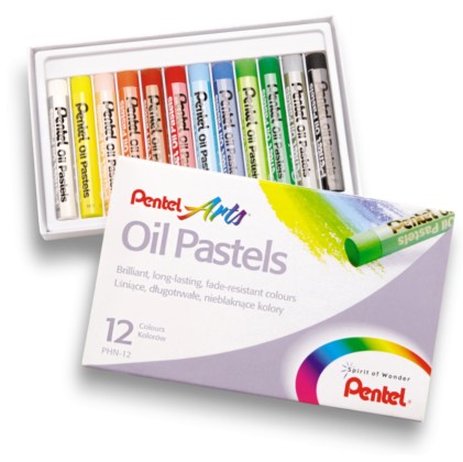 Pentel PHN-12 pastello Pastello a olio Multicolore 12 pz