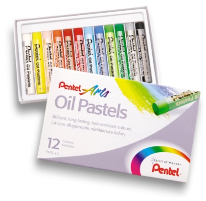 Pentel PHN-12 pastello Pastello a olio Multicolore 12 pz