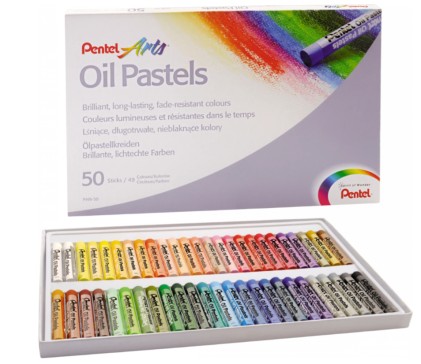 Pentel PHN-50 pastello Pastello a olio Multicolore 50 pz