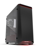 Case Midi PHANTEKS Eclipse P400, Tempered Glass - Black/Red