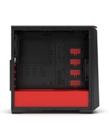 Case Midi PHANTEKS Eclipse P400, Tempered Glass - Black/Red