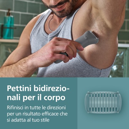 Multigroom Rasoio Corpo Philips Bg3485/15 Tripla Protezione