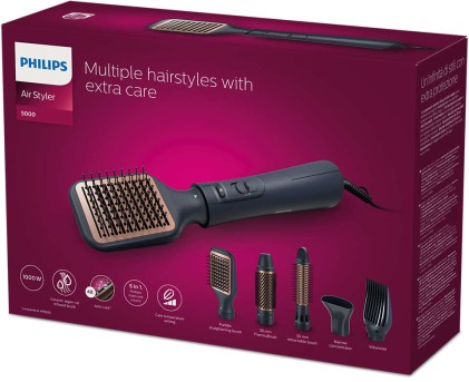 Philips Spazzola Styler Aria Kit 5 Accessori Ricci Lisci