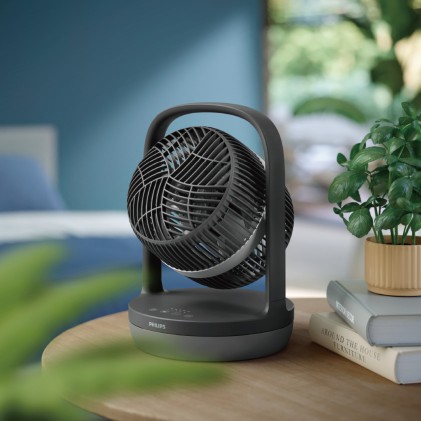 Ventilatore Tower Fan 3050 Black 811Mcubi Da Tavolo Con Rotazione