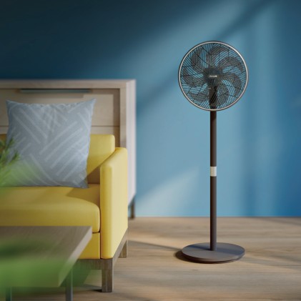 Ventilatore Tower Fan 3550 Black 2625Mcubi App Smartphone Piantana