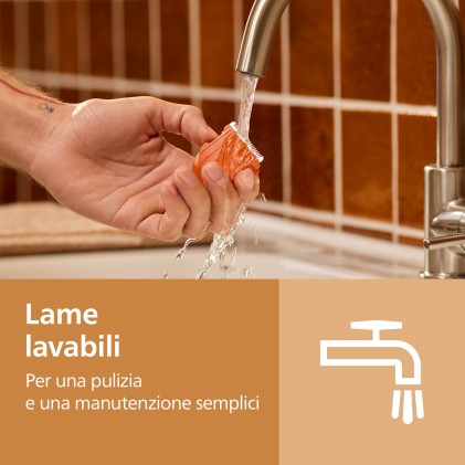 Tagliacapelli Philips  Serie 3000 Regolabarba 9 Impostazioni Step3Mm