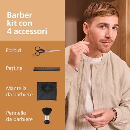 Tagliacapelli Series 95000 28Impost Philips Forbice Pettine Mantella