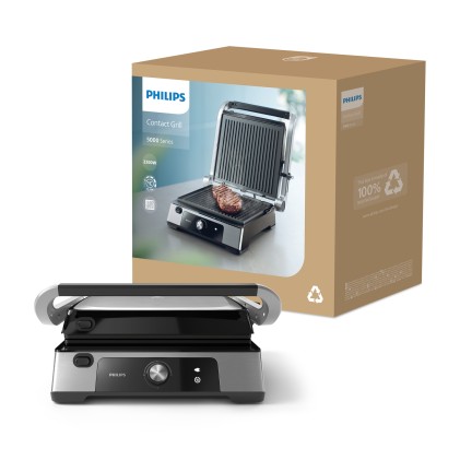Philips Grill Elettronico Analogico 2000W  180? Hd6301/90