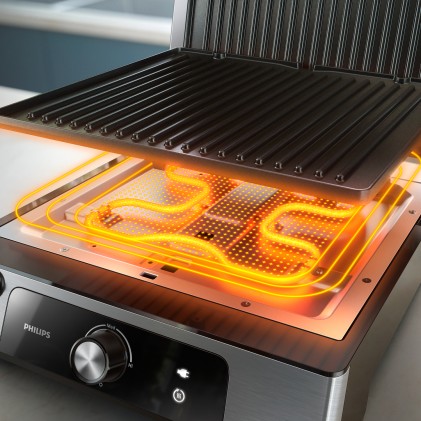 Philips Grill Elettronico Analogico 2000W  180? Hd6301/90