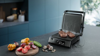 Philips Grill Elettronico Digitale 2000W Timer Sonda Termica 180?