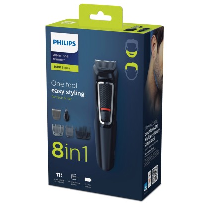Philips Multigroom Series 3000 Mg3730 - Regolabarba 9 In 1