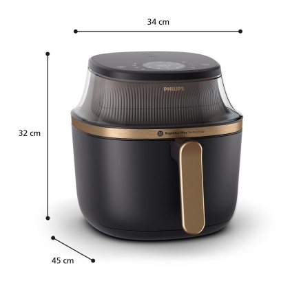 Friggitrice Ad Aria Multi Xxl 7.2 Litri Con Finestra 16 Programmi