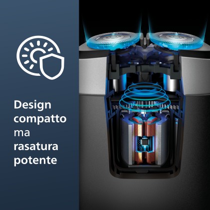 Philips Rasoio Travel Pq888/06 2 Testine
