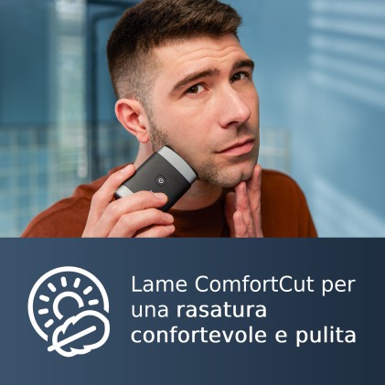 Philips Rasoio Travel Pq888/06 2 Testine