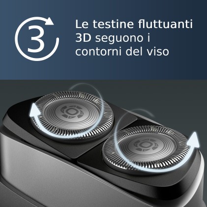 Philips Rasoio Travel Pq888/06 2 Testine