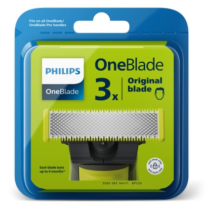 Philips Oneblade Lame Ricambio Qp230/50 3 Pezzi