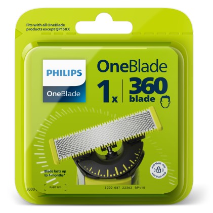 Philips Oneblade Lame Ricambio Qp410/50 Modello 360