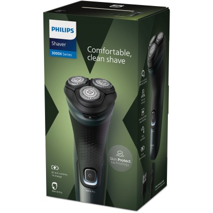 Philips Rasoio Elettrico  X3052/00 Ricaricabile 3 Lame Wet&Dry