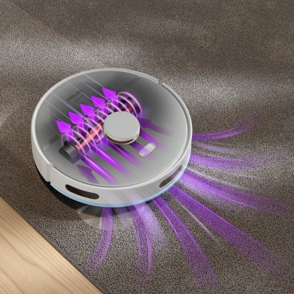 Aspirapolvere Robot Xu2100 Bianco Aspira E Lava Con Svuotamento Autom