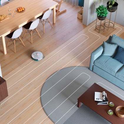 Aspirapolvere Robot Xu2100 Bianco Aspira E Lava Con Svuotamento Autom