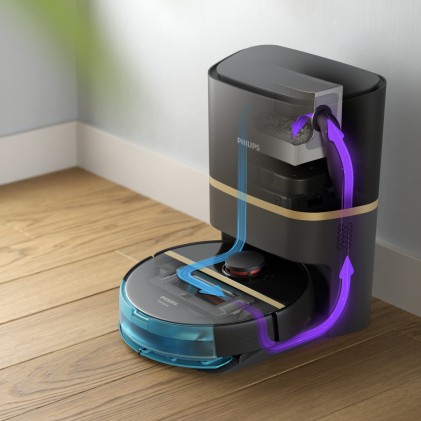 Aspirapolvere Robot Xu7100/ 5000Pa Aspira E Lava Con Svuotamento Autom