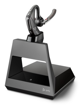 POLY Voyager 5200 Auricolare Wireless A clip Car/Home office Bluetooth Base di ricarica Nero