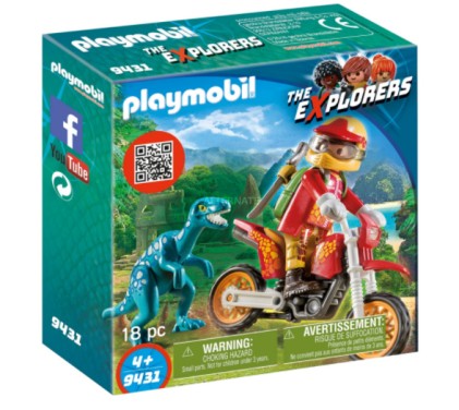 Playmobil MOTO DA CROSS E RAPTOR