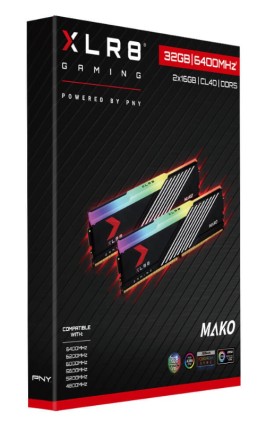 PNY MD32GK2D5640040MXRGB memoria 32 GB 2 x 16 GB DDR5 6400 MHz