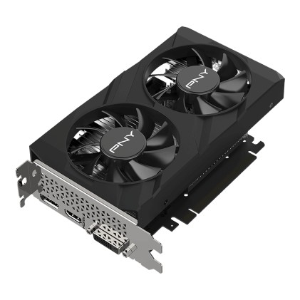 Scheda grafica PNY GeForce GTX 1650 Verto doppia ventola GDDR6 da 4 GB - PCIe 3.0, HDMI, DisplayPort, DVI-D