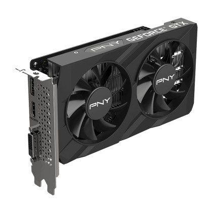 Scheda grafica PNY GeForce GTX 1650 Verto doppia ventola GDDR6 da 4 GB - PCIe 3.0, HDMI, DisplayPort, DVI-D