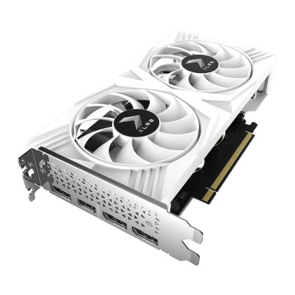 Scheda grafica PNY GeForce RTX 4060 OC XLR8 Verto Ed. Bianca 8 GB GDDR6 doppia ventola - PCIe 4.0, HDMI, DisplayPort