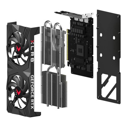 Scheda grafica PNY GeForce RTX 4060 Ti Verto XLR8 8 GB GDDR6 NVIDIA Doppia ventola - PCIe 4.0, HDMI, DisplayPort