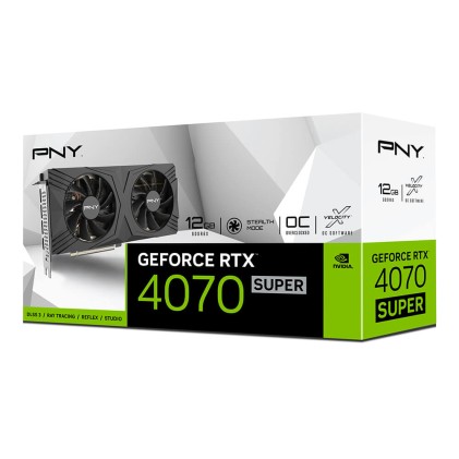 PNY GeForce RTX 4070 SUPER 12GB OC DF NVIDIA GeForce RTX 4070 SUPER GDDR6X