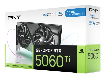 Vga Pny Rtx 5060Ti 8Gb Gddr7 Oc Overclocked Dualfan