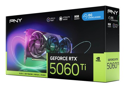 PNY GeForce RTX 5060 Ti EPIC-X RGB OC NVIDIA 8 GB GDDR7