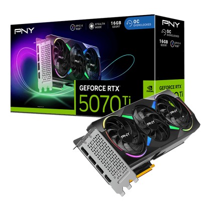 PNY GeForce RTX 5070 Ti EPIC-X RGB OC NVIDIA 16 GB GDDR7