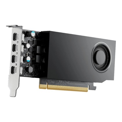Pny Vga Quadro Rtx A400 4Gb, 4X Mini Dp, 3X Mdp To Dp Adapter, 1X Atx Bracket, Low Profile